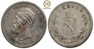 1 krone 1897 Oscar II. Kv.1+