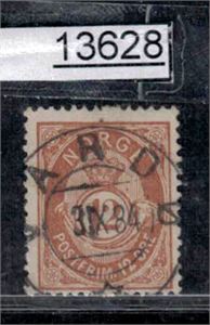 Nk 46a o. Nær rettvendt fullstempel "VARDØ 3 IX 84"