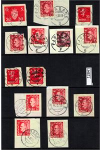 FJORDANE plansje med stempler med ulike litera