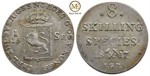 8 skilling 1817 Carl XIII. Kv.01