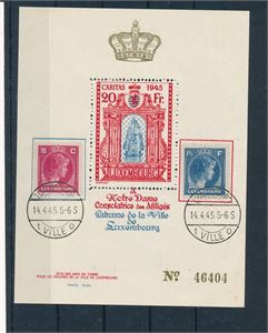 LUXEMBOURG o Minneark Caritas 1945 med opplag 50000 stk. Ikke priset i Michel