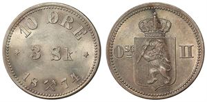 10 Øre 1874 Kv 0