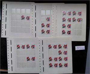Nk 1154-55 o. VEST-AGDER 33 komplette serier + 2 enkeltmerker prakt/lux