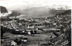 Postkort. Sauda, Ryfylke