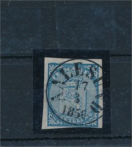 Nk 1 o. Nær fullstemplet "AALESUND 17-3-1856". Snau marg nede