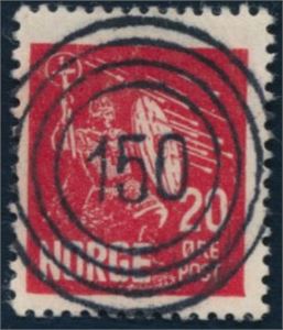 NK 179 lux 4-ring "150" Tårnelv Tr, 9 pkt. Flott merke