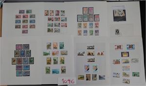 TRISTAN DA CUNHA x/o samling 1952-80. Stemplet i starten, så mer og mer hengslet. Mye merker