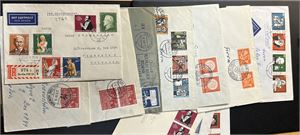BRD 10 pene brev 1955-65 inkl noen med tillegsverdier