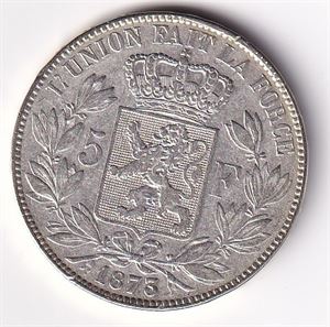Belgia 5 Franc - 1873