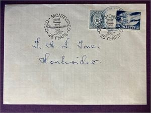 Luftpost Oslo-Montevideo 25 år 1946-1971