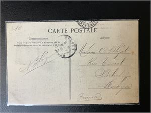 FRANSK GUINEA Postkort stemplet "SIGUIRI 15 DEC 08" til Frankrike