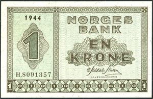 Samling/ansamling av 1- og 2 krone sedler, der nær alle er i fra perioden 1940-1950. Hhv. 69 stk 1 kroner og 38 stk 2 kroner. Kvalitet fra 1+ til ødelagt.