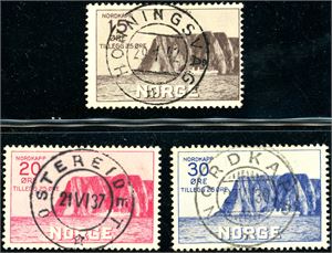 181/83. Nordkapp I i komplett serie, alle pent fullstemplet.