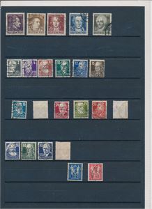SOVJETISK ZONE/DDR o sterkt utplukket samling til 60-tallet. Fremdeles et og annet godt merke og bedre serie igjen