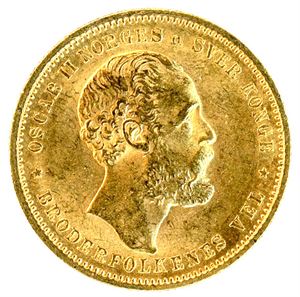 20 kroner 1878 i gull. 01