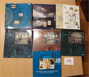 IRLAND-ÅRBØKER 7 stk med merker 1991-2000
