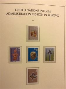 Kosovo UN administrasjonen, samling 2000-2007 ** komplett i Leuchtturm SF album