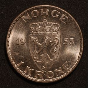 1 krone 1953. Kv.0