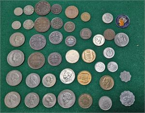 LUXEMBURG lot 1800-1900-tal inklusive några silvermynt