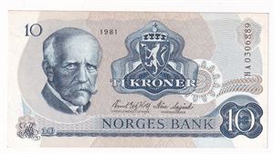 10 kroner 1981 HA erstatning