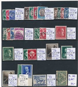 REICH o/xx plansje 1925-42 (€ 194)