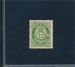 Nk 26 xx. 12øre skravert, pent merke (Hk 5700)