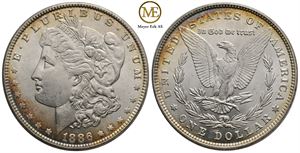 Morgan dollar 1886. Kv.0