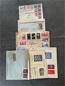 SAARLAND7SAARGEBIET 7 brev i blandet kvalitet, merkene ok