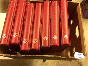 FDC samling i 7 Leuchtturm brevalbum. 1990/2009 samt noen hefter / blokker /årssett  (14 kg)