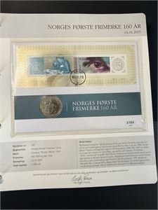 Norges første frimerke 160 år