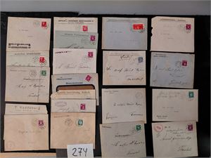 ÅSERAL FIRMALOGOER 20 forskjellige 1920-40 i svært blandet kvalitet