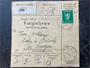 ROGALAND Følgebrev stmpl. Nærbø