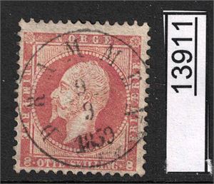 Nk 5 o. 8sk fullstemplet "DRAMMEN 9-3-1859"
