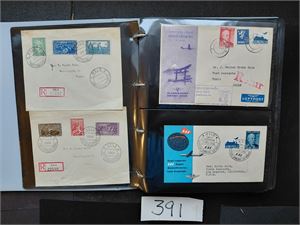 FDC+ Perm 1958-67 med vignett Sanitetsforeningen inkl Olav med høyverdiene. Noen eldre inkl FFC og spesialstempler