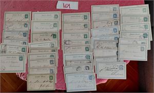 HELSAKSKORT 40 stk, alle med enringsstempler.