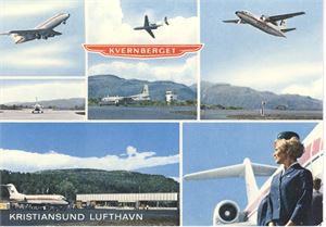 Fly Kristiansund Lufthavn, Kvernberget 6 delt farge  storf. UB