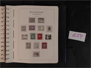 BRD o LT album med klemperm og lommer til 1974. Noen merker og miniark, men alt dyrt mangler. Greit album å fylle opp for salg