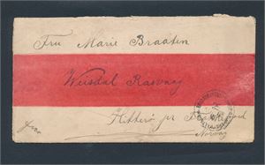 RUSSLAND Brev fra Vladivostok 1903 til Hitterø pr Flekkefjord. Det kan umulig være bevart mange av disse!