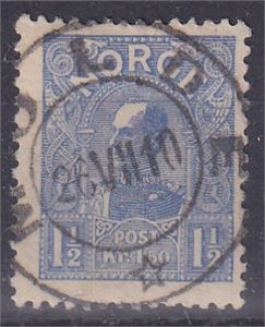 NK 90, 1,5 kr. Haakon, pent stemplet Molde 26-7-10