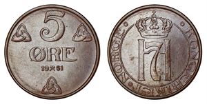 5 Øre 1951 Kv 0