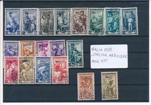 TRIESTE ZONE A x/o/xx diverse serier 1950-53. Kun Mi 147-49 er postfriske