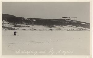 Fly Snøkjøring med Fly på Mjøsen , småf. St-1935