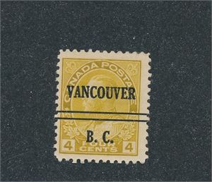CANADA-PRECANCEL Vancouver 2-110 etter spesialkatalog. Flott merke