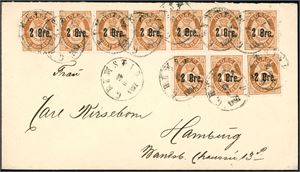 Grimstad med omegn. Drøyt 80 brev i album. Gammelt og nytt.