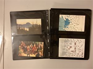 Kittelsen.  Samling med 52 kort .  Ulike (omtrent 45 ulike motiv)  Artig samling
