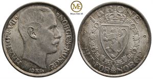 1 krone 1914 Haakon VII. Kv.0/01