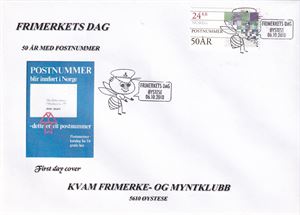 Kvam frimerke- og myntklubb.  Frimerkets dag 2018 variant 2