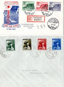 FDC Nasjonalhjelpen 1946 og Nordkapp V
