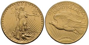 20 dollar 1924 St. Gaudens. Kv.0/01