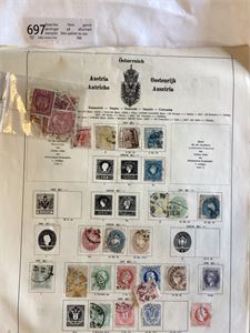 Østerrike.  Flere gamle samlinger på albumark stemplet.   Ikke sjekket av oss.
